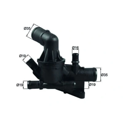 Billede af MAHLE ORIGINAL TH 54 80 Termostat uden pakning RENAULT: Kadjar, MEGANE 3 Grandtour, NISSAN: Qashqai 2, / Qashqai+2 I