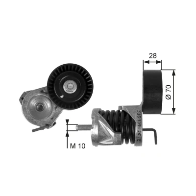 Billede af GATES FleetRunner Micro V Kit T39085 Strammehjul BMW: 3 Touring, Sedan, Cabriolet