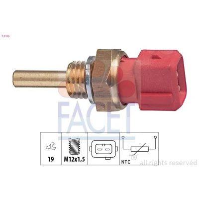 Billede af FACET 7.3155 Sensor, kølevæsketemp. Made in Italy OE Equivalent