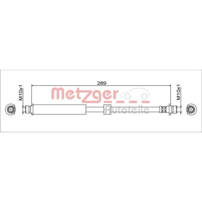 Billede af METZGER 4111764 Bremseslange Bagaksel venstre, højre 289 LAND ROVER: Discovery 3, Range Rover Sport