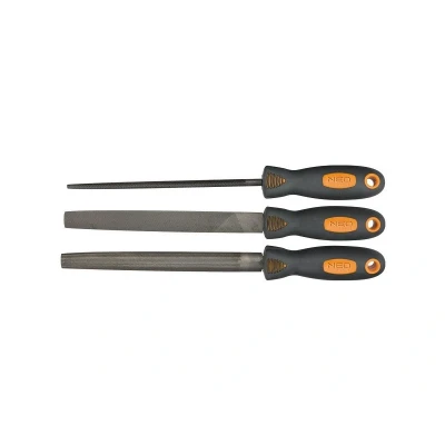Billede af NEO TOOLS 37 605 Filsæt 200 3 rundfil, Halvrundfil, Ansatsfil