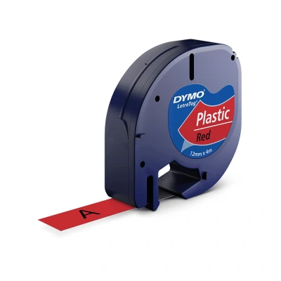 Billede af Lamineret tape til mærkningsmaskiner Dymo 91203 12 mm LetraTag Sort R