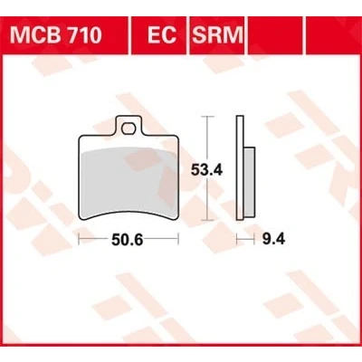 Billede af TRW Organic Low Budget MCB710EC Bremseklodser