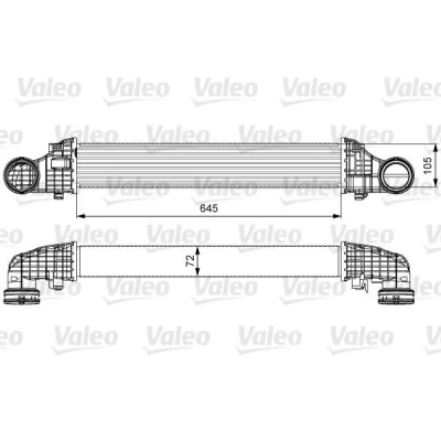 Billede af VALEO 818606 Intercooler uden EGR ventil MERCEDES BENZ: E klasse Sedan