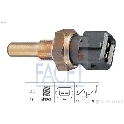 Billede af FACET 7.3229 Sensor, kølevæsketemp. Made in Italy OE Equivalent