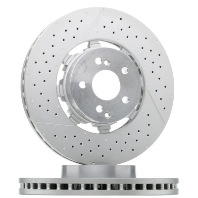 Billede af BREMBO 09.A945.33 Bremseskiver 360 36 5 todelt bremseskive, indvendigt ventileret, slidset/perforeret coatet højkarboniseret
