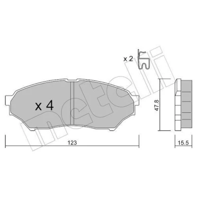 Billede af Bremseklodser METELLI 22 0397 0