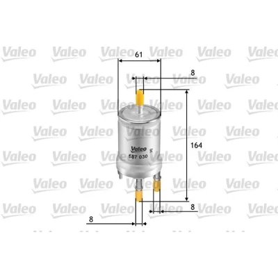 Billede af VALEO 587030 Brændstoffilter Ledningsfilter 8 VOLKSWAGEN: Polo V Hatchback, Multivan 5 (7HM, Touareg I, SKODA: Fabia 2, Octavia 2 Combi