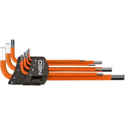 Billede af NEO TOOLS 09 517 Vinkelskruetrækkersæt 1.5,2,2.5,3,4,5,6 mm Værktøjsstål 7