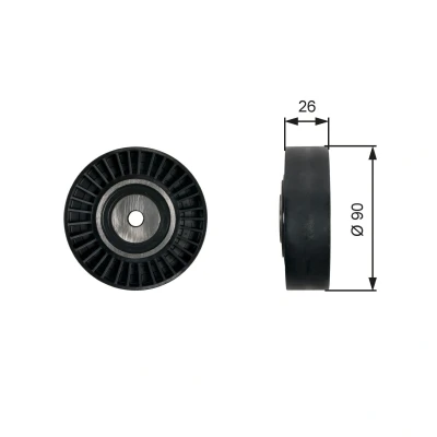 Billede af GATES T36461 Remstrammerhjul FleetRunner Micro V Stretch Fit