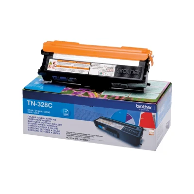 Billede af Brother TN328C cyan toner 6.000 sider original