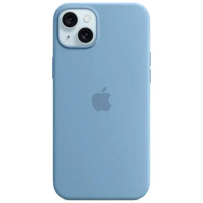 Billede af Apple MagSafe Silikone Back Cover Lyseblå iPhone 15 Plus