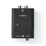 Billede af Digital Audio Converter 1 veje Tilslutninger indgang: 2x RCA Hun udgang: 1x S/PDIF (RCA) / TosLink Hunstik Manual Sort