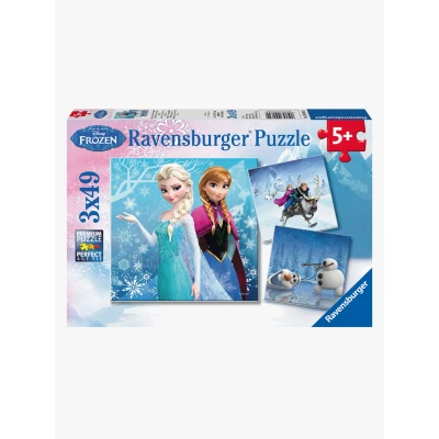 Billede af Ravensburger Winter Adventures 3 X 49 pcs Puzzle Disney Frozen