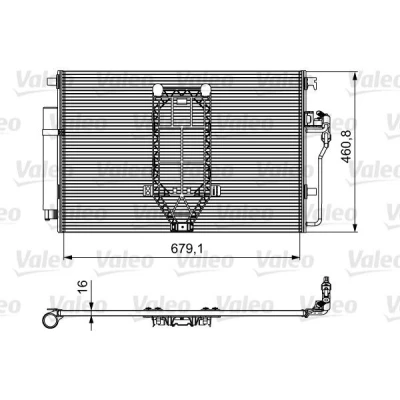 Billede af VALEO 812502 Kondensator med tørrer Aluminium 379 R 134a MERCEDES BENZ: Sprinter 3.5 T Tourer, Van