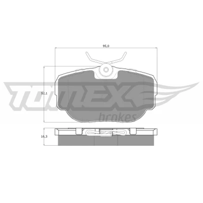 Billede af TOMEX brakes TX 15 59 Bremseklodser bagaksel LAND ROVER: Range Rover 2