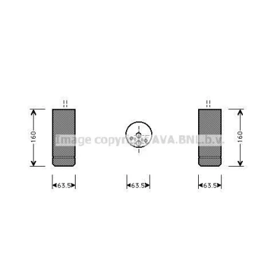 Billede af PRASCO BWAK334 Kompressor 10S17C R 134a