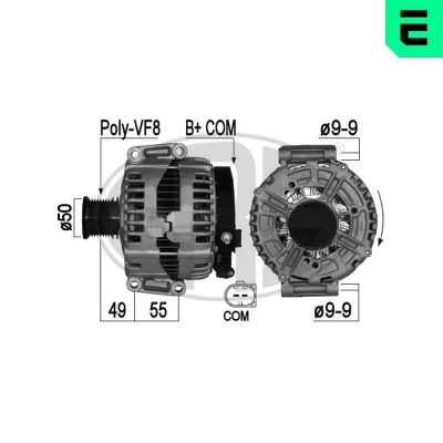 Billede af ERA 209039A Generator 14V 220A MERCEDES BENZ: ML klasse