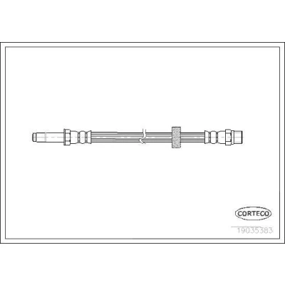 Billede af CORTECO 19035383 Bremseslange foraksel 390 VOLVO: V70 2, I, XC70 I Cross Country