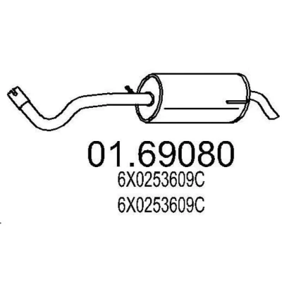 Billede af MTS 01.69080 Lydpotte 1000 VOLKSWAGEN: Lupo / 3L