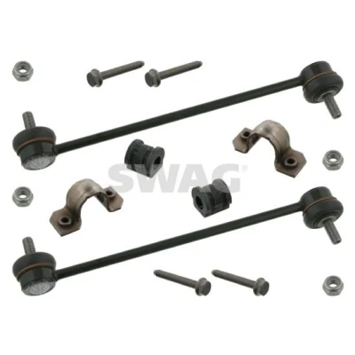 Billede af SWAG 30 93 7089 Rep.sæt, stabilisatorleje foraksel med koblingsstang SEAT: Ibiza 4, 4 Sportcoupe, SKODA: Fabia 2, I Hatchback