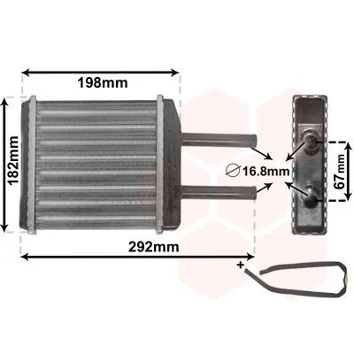 Billede af VAN WEZEL 81006024 Varmeveksler