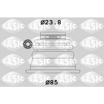 Billede af SASIC 4003419 Drivakselmanchet venstre foraksel, gearkasse monteret RENAULT: Super 5 Hatchback