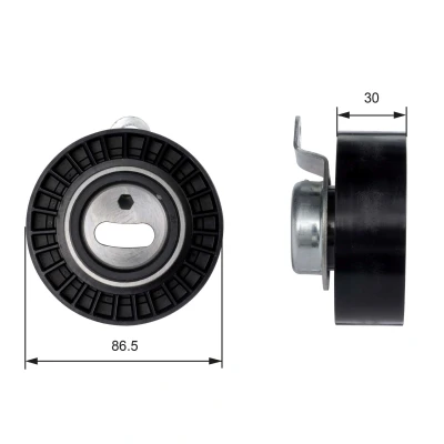 Billede af GATES T41008 Strammehjul, tandrem Tru Power