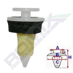 Billede af ROMIX C60542 Clips, side /beskyttelseslister