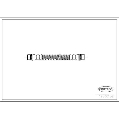 Billede af CORTECO 19030132 Bremseslange bagaksel 235 CITROËN: C5 II Hatchback