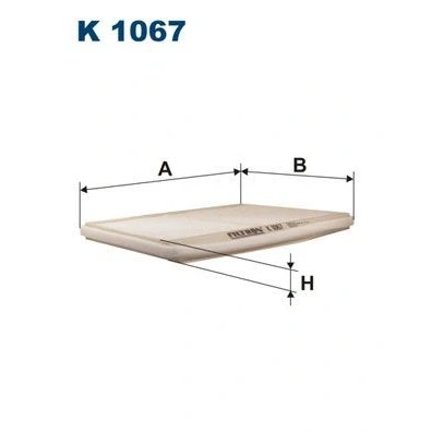 Billede af FILTRON K 1067 Kabinefilter Partikelfilter 283 208 18,5 RENAULT: Scénic 1