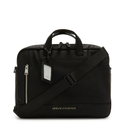 Billede af Armani Exchange Briefcase Unisex Attachetasker, Størrelse: One Size, Black