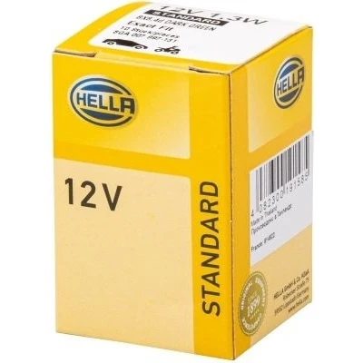 Billede af HELLA 8GA 007 997 131 Pære, instrumentbelysning 12 1,3 Sokkelpærer BX8.4d Halogen
