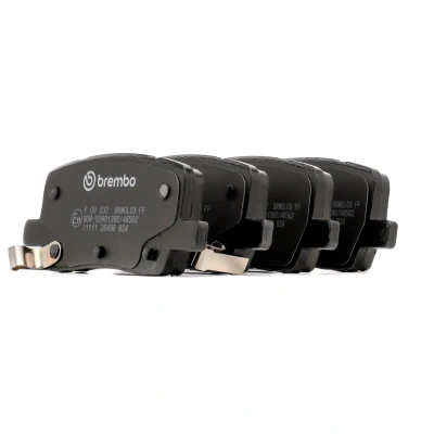 Billede af BREMBO P 09 032 Bremseklodser med akustisk advarsel for slid uden tilbehør TESLA: Model S, X
