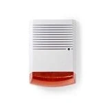 Billede af Dummy Security Sirene IP44 Batteri For udendørs Hvid / Orange