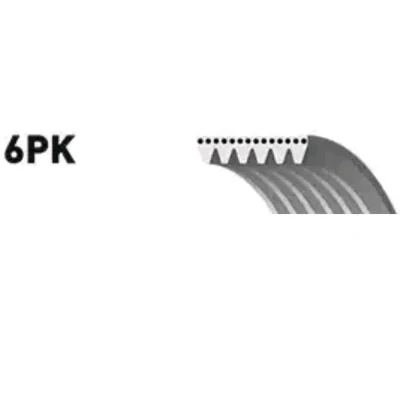 Billede af GATES 6PK1420 Kileribberem 1420 6 Polyester, EPDM (ethyl propylen dien gummi) FleetRunner Micro V TOYOTA: Avensis II Station Wagon
