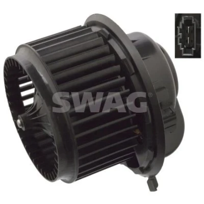 Billede af SWAG 30 10 6363 Kabineblæser til venstre /højrestyring med elektronisk motor VOLKSWAGEN: Sharan II, Touareg I, Transporter 5, AUDI: Q7