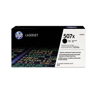 Billede af HP 507X sort toner 11.000 sider CE400X original