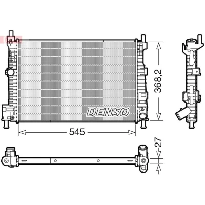 Billede af DENSO DRM44045 Radiator 368 545 27