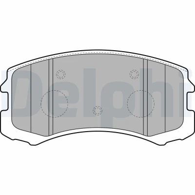 Billede af DELPHI LP1901 Bremseklodser med akustisk advarsel for slid anti knirke plade tilbehør MITSUBISHI: Lancer 7, 8 Limousine