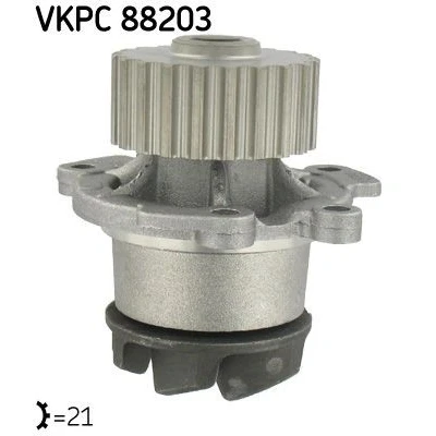 Billede af SKF VKPC 88203 Vandpumpe 21 med pakninger Støbejern til tandremsdrift