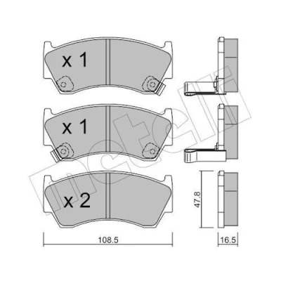 Billede af Bremseklodser METELLI 22 0277 0