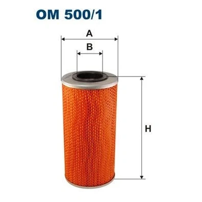 Billede af FILTRON OM 500/1 Oliefilter Filterindsats
