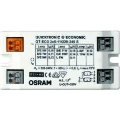 Billede af Osram Quicktronic QT ECO 2x5 11W, 230 240V, Forkobling elektronisk spole
