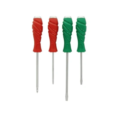 Billede af TOPTUL GAAE0405 Skruetrækkersæt 4 slot head, Krydsslids (PH) SL5x100, SL6.5x150, PH1x100, PH2x125