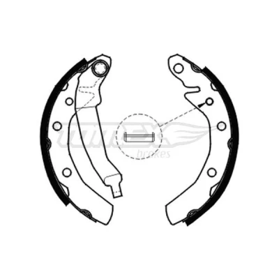 Billede af TOMEX brakes TX 20 30 Bremsebakker bagaksel 180 31