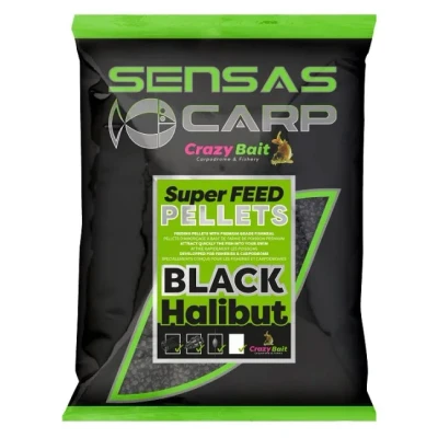 Billede af Carp Super Feed Pellets Black Halibut / 8mm