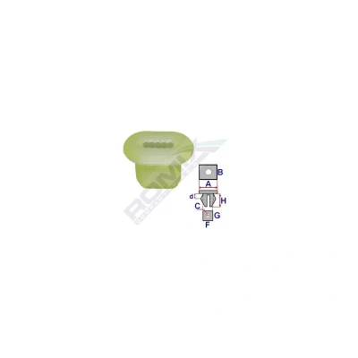 Billede af ROMIX C60104 Clips, side /beskyttelseslister PEUGEOT: 206 Hatchback, CITROËN: Xsara Picasso