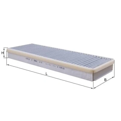 Billede af MAHLE ORIGINAL LA 43 Kabinefilter Partikelfilter 380,0, 390,0, 380 129, 144 40,0