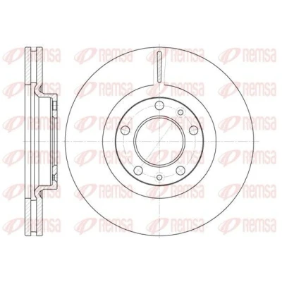 Billede af REMSA 6693.10 Bremseskiver foraksel 283,1, 283,1 26 5 ventileret PEUGEOT: 508 I SW, 407 Sedan